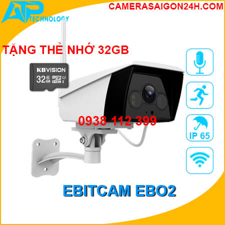  Lắp Camera Starlight Wifi  Ebitcam EBO2 báo động chống trộm giá rẻ Camera IP Wifi EBITCAM EBO2 STARLIGHT 2MP giám sát có màu ban đêm là dòng sản phẩm camera quan sát chuyên lắp ngoài trời, kết nối không dây Wifi của hãng Ebitcam. Tất cả các sản phẩm đều có mã QR Code lưu trữ trên hệ thống máy chủ của hãng. Sử dụng và kết nối qua ứng dụng theo dõi (Ebit App) chính thức của nhà sản xuất.

 