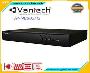 VANTECH VP-N8883H2,Đầu ghi hình camera IP 8 kênh VANTECH VP-N8883H2,Đầu ghi 8 Channel 8.0MP NVR VP-N8883H2 ,Đầu ghi hình IP VANTECH VP-N8883H2
