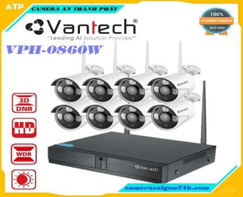 vantech kit vp-0860w,Bộ kit 8 camera IP Wifi 2MP Vantech VP-0860W,Bộ KIT Camera IP Wifi Vantech VP-0860W