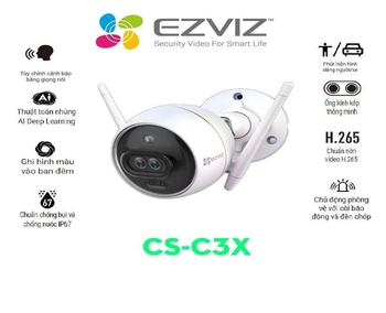 Lắp đặt camera tân phú CS-C3X Lăp Camera Wifi Ezviz