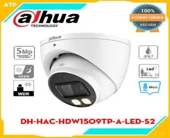 Lắp đặt camera tân phú DAHUA DH-HAC-HDW1509TP-A-LED Camera HDCVI Dome 5MP Full-Color