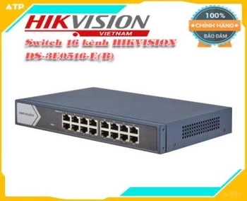 Lắp đặt camera tân phú Switch 16 kênh HIKVISION DS-3E0516-E(B)