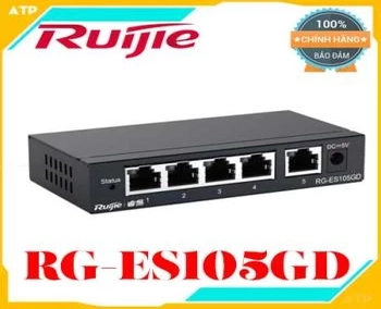 Switch Ruijie Reyee RG-ES105GD 5-Port ,Switch 5 cổng 10/100/1000 BASE-T RUIJIE RG-ES105GD,5-port Gigabit Unmanaged Switch RUIJIE RG-ES105GD,Thiết bị chuyển mạch Switch 5 cổng RUIJIE RG-ES105GD,Thiết bị mạng Switch Ruijie RG-ES105GD