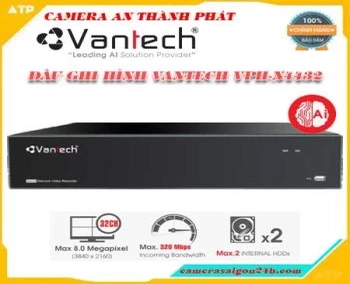 Lắp đặt camera tân phú Đầu Ghi Hình Camera Ip 32 Kênh Vantech VPH-N4432