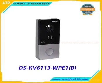 Lắp đặt camera tân phú Nút ấn camera chuông cửa IP Hikvision DS-KV6113-WPE1(B)