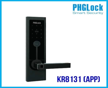 Khóa cửa điện tử KR8131 APP,PHGLOCK-KR8131-APP,Khóa mã số PHGLock KR8131 App,Khóa thẻ từ, mã số PHGLock KR8131 APP,