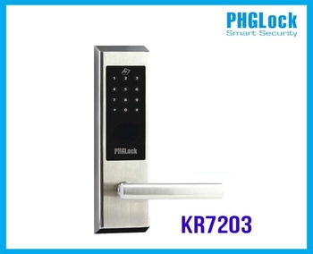 Khóa mã số PHGLock KR7203 APP màu bạc,Khóa mã số - thẻ cảm ứng PHGlock KR7203 APP,Khóa mật mã thẻ từ PHGLock KR7203 APP,PHGLOCK-KR7203