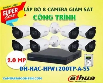 Lắp đặt camera tân phú Bộ 8 Camera Công Trình DH-HAC-HFW1200TP-A-S5