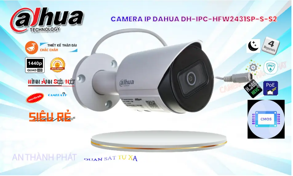  Camera quan sát  Dùng Bộ Lắp đặt camera nhà xưởng dahua